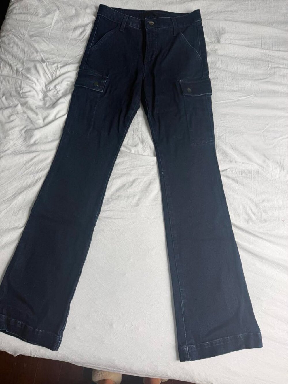 Joe’s Jeans The Frankie Dark Wash Cargo Bootcut Jeans Size 25